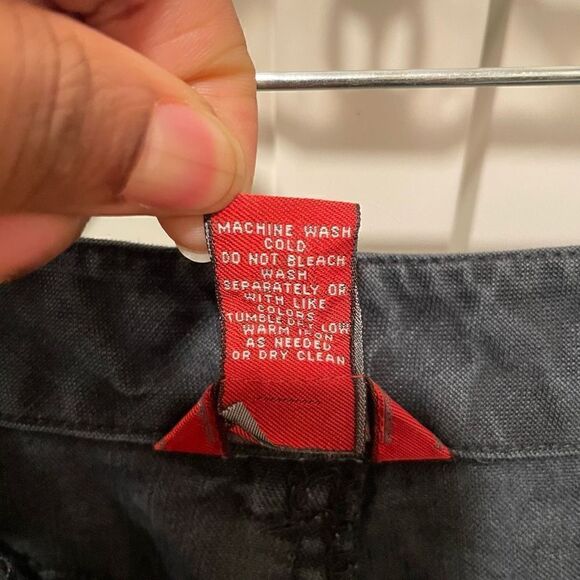 Sundance Skirt Womens 10 Linen Maxi Washed Black Gorpcore Prairie Boho FLAWED - Picture 8 of 11